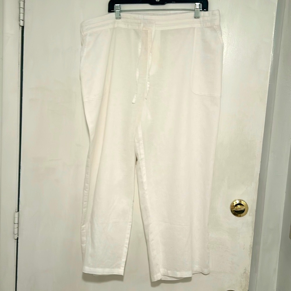 White Linen Liz Claiborne summer pantsJUST REDUCED